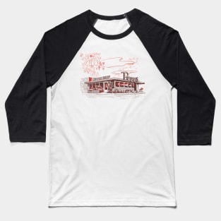 Pepy's Coffee Shop --- Mid Century Aesthetic Baseball T-Shirt